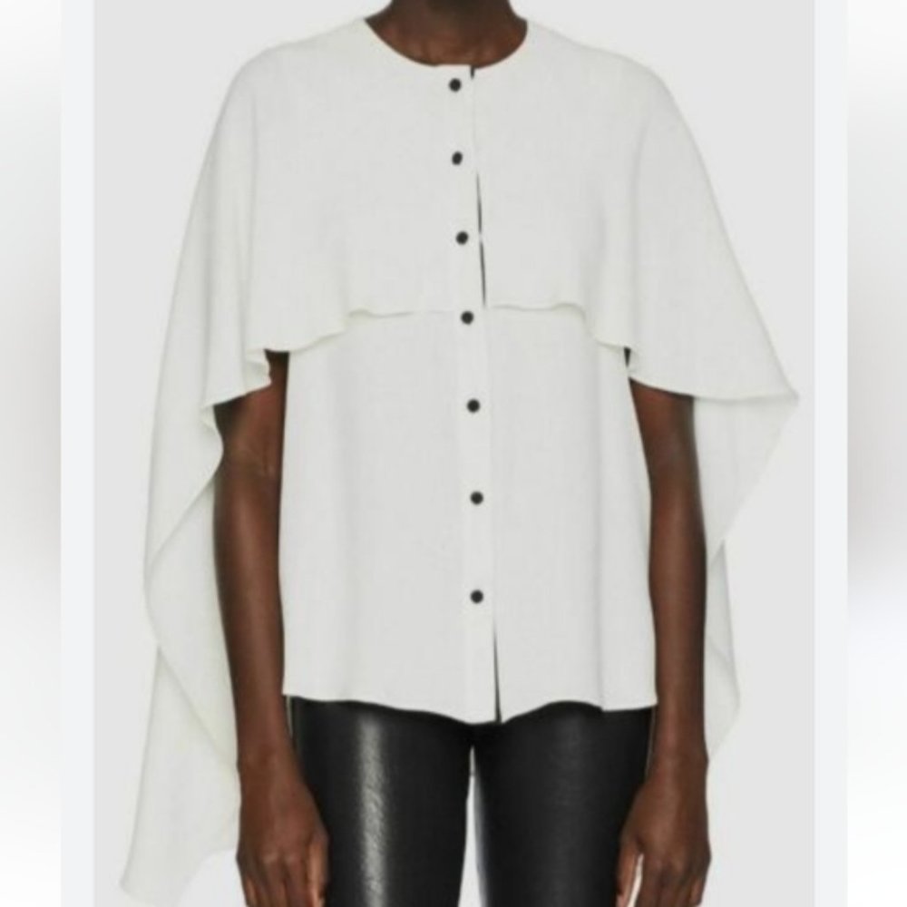 Prabal Gurung Collective Blue Cape Top